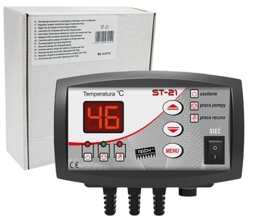 STEROWNIK REGULATOR PROGRAMATOR POMPY OBIEGOWEJ C.O. ST-21 Z WYŚWIETLACZEM