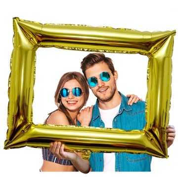 Fotoramka party złota, do zdjęć na przyjęcie