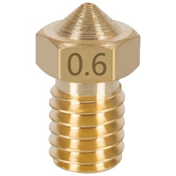 DYSZA MOSIĘŻNA V6 0.6 mm 1.75mm M6 PRUSA DRUK 3D