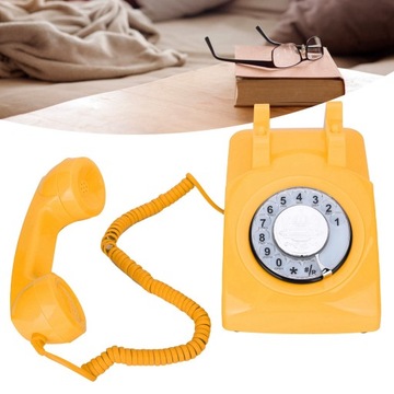 Telefon przewodowy stacjonarny telefon stacjonarny Retro wystrój w HE
