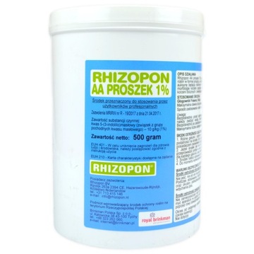 UKORZENIACZ RHIZOPON Aa 1% 500g DO WINOROŚLI
