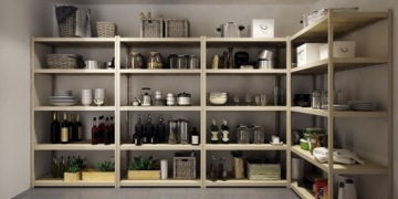 Полка металлическая дубовая ПИКА, 5 полок, 180х80х40