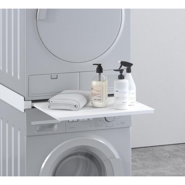 Łącznik pralki z suszarką, półka Maclean, aluminium, uniwersalny,