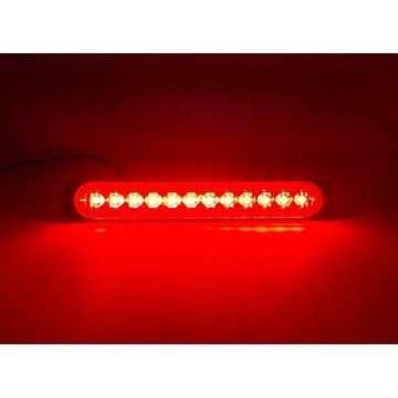 Противотуманная фара стробоскопическая 12xLED 12V 24V RED POWER