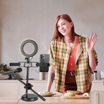 КОЛЬЦОВАЯ СВЕТОДИОДНАЯ USB КОЛЬЦОВАЯ ЛАМПА + ШТАТИВ 185см