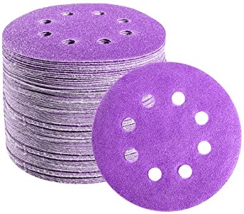 KRĄŻEK ŚCIERNY NA RZEP DO METALU STALI TWARDEGO DREWNA PAPIER ŚCIERNY 125MM