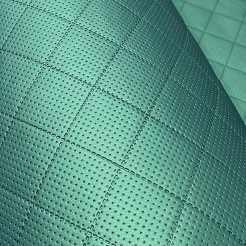 Ткань Gold GTS для обшивки потолка. Материал эко-кожи.