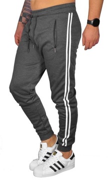 SPODNIE DRESOWE BOJÓWKI MĘSKIE KIESZENIE DRESY