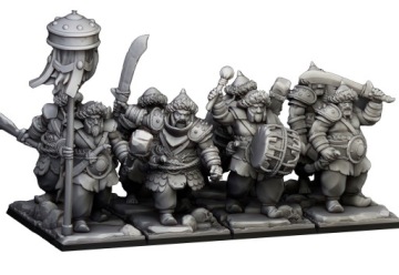 Ogre Bull / Tribesmen + CMD - Highlands Miniatures