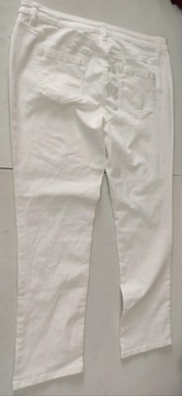 Next spodnie jeansowe białe proste nowe 44