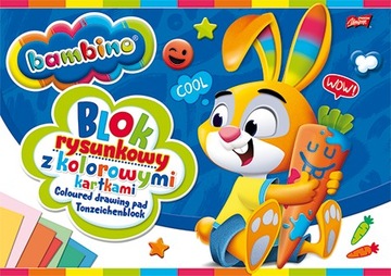 BLOK RYSUNKOWY A4 KOLOROWY