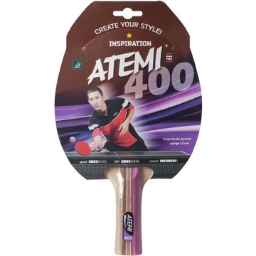 RAKIETA PALETKA TENIS PING-PONG ATEMI anatomic 400