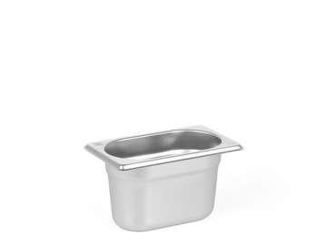 POJEMNIK GN 1/9 100 MM ZE STALI NIERDZEWNEJ GASTRONOMICZNY 0.85 L PRESTONA