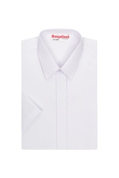 БЕЛАЯ РУБАШКА ДЛЯ МАЛЬЧИКОВ 164 YOUNG BOYS ЭЛЕГАНТНАЯ С КОРОТКИМ РУКАВОМ