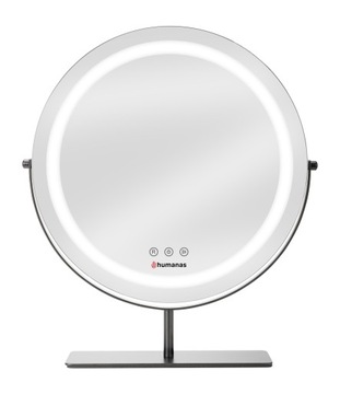 Зеркало для макияжа Humanas HS-HM Scarlet со светодиодной подсветкой, черное