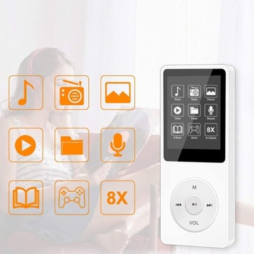 MP3 MP3-ПЛЕЕР WALKMAN BT5.0 FM-РАДИО ДИКТОФОН EBOOKTFT 16G + НАУШНИКИ