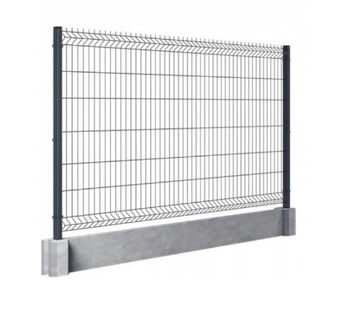 Panel ogrodzeniowy 153cm fi4 Podmurówka Komplet