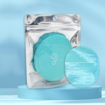 100 sztuk wodoodpornych nauszników naklejki na uszy samoprzylepne przezroczyste folie