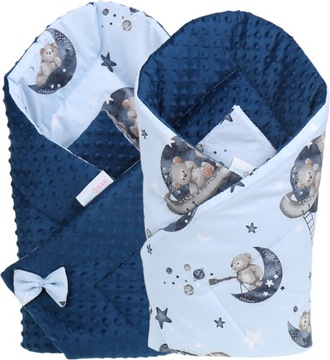 BABYMAM ROŻEK BECIK NIEMOWLĘCY OTULACZ MINKY 80x80