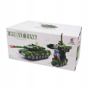 Робот-трансформер ТАНК 2в1 ездит со светодиодными звуками