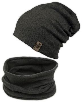 Komplet CZAPKA + TUBA komin DWUWARSTWOWY r. M