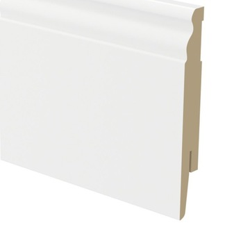 Listwa Przypodłogowa Biała 12cm - 120mm frezowana