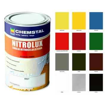EMALIA NITRO - CHEMSTAL NITROLUX kolor czarny połysk 10L