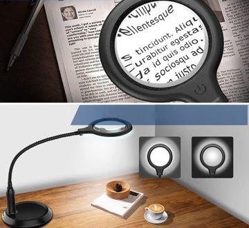 СВЕТОДИОДНАЯ КОСМЕТИЧЕСКАЯ ЛАМПА С ЛУПОЙ USB POWERBANK 2000мАч