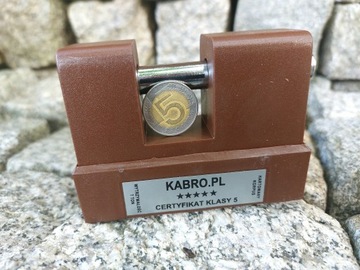 БЛОК НАВЕСНОЙ ЗАМОК KABRO C5, СЕРТИФИКАТ ПРОТИВОВЗЛОМА, КОРИЧНЕВЫЙ