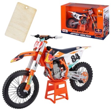 KTM 450 SX-F CROSS RED BULL модель в масштабі 1:6 MAISTO | підвіска подарункова
