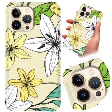 ETUI ANTI-SHOCK do IPHONE 13 PRO MAX Kwiaty Wzory