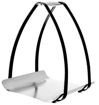 KOSZ NA DREWNO METALOWY DUŻY 36cm