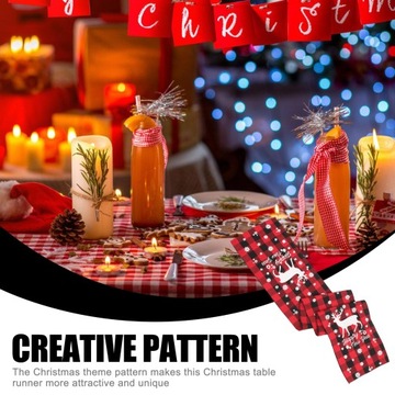 Праздничная дорожка для стола с рождественским мотивом.