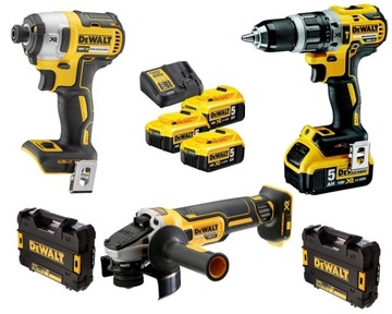 DEWALT ZESTAW COMBO BEZSZCZOTKOWY 3SZT 18V 3X5.0Ah