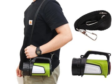 АККУМУЛЯТОРНЫЙ СВЕТОДИОДНЫЙ ФОНАРЬ МОЩНЫЙ ПОИСК POWERBANK ФАРА ПЛЕЧЕВОЙ РЕМЕНЬ