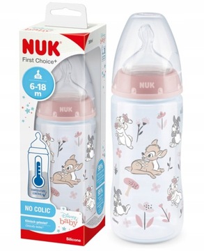NUK BUTELKA FC+ DISNEY BAMBI 300ML. SMOCZEK 6-18M