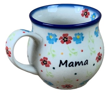 KUBEK CZESKI Dla MAMY CERAMIKA BOLESŁAWIEC KWIATKI