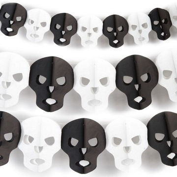 Girlanda Papierowa Czaszka Na Halloween 3m