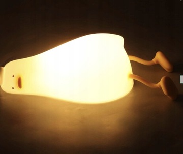 Очаровательная НОЧНАЯ ЛАМПА «УТКА», БЕСПРОВОДНАЯ, ПОДАРОК ​​ДЛЯ СПАЛЬНИ, 21 СМ