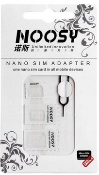 ADAPTER KARTY SIM MICRO SIM NANO SIM 3W1 + KLUCZYK