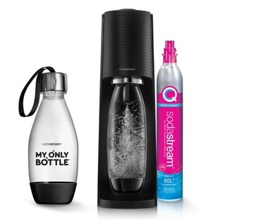 Saturator do wody gazowanej SodaStream TERRA BLACK + BUTELKA MOB 0,5L