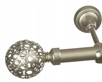 KARNISZ METALOWY Z1915 POJEDYNCZY 19 mm / 390 cm