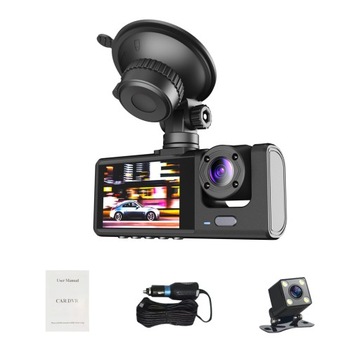 KAMERA DO SAMOCHODU REJESTRATOR JAZDY PRZÓD i TYŁ WIDEOREJESTRATOR 1080P