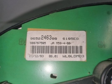 BUDÍKY PŘÍSTROJOVÁ DESKA PEUGEOT PARTNER 2,0 HDI 9652246380