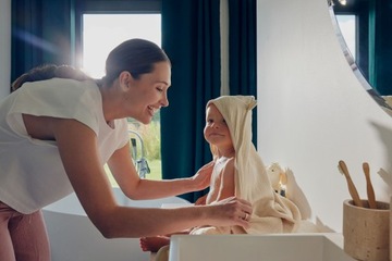 Полотенце для ванной с капюшоном из 100% муслина 80х80 см. Lionelo Muslin