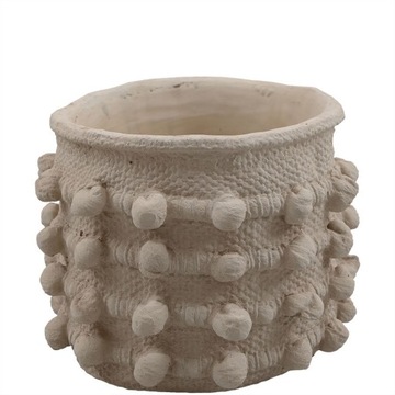 DONICA ZDOBIONA ECRU 19x19cm BEŻOWA