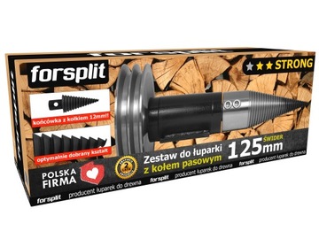 ŁUPARKA ŚWIDROWA ZK2P / ŚWIDER DO DREWNA 125 mm - ZESTAW z Kołem 200 mm