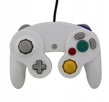 IRIS Pad kontroler gamepad do konsoli Nintendo GameCube NGC i Wii biały