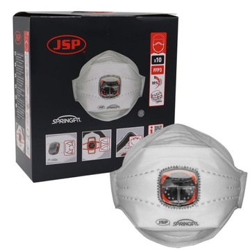 JSP SPRINGFIT АНТИМАСКА, КЛАПАН «ТАЙФУН», 435 МЛ FFP3