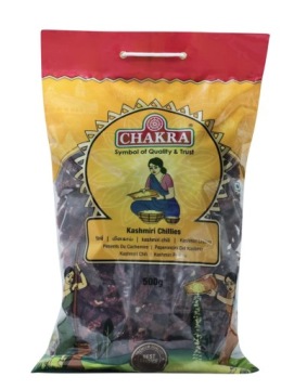 CHAKRA Kashmiri Chillies Suszone Papryczki Chilli 500g